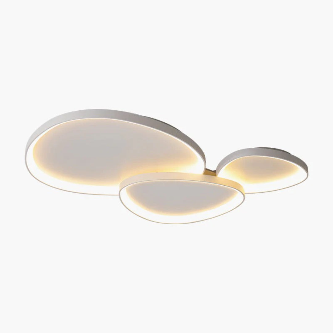 Skandynawska okrągła lampa sufitowa LED – widok produktu 3 | Nuvira Home