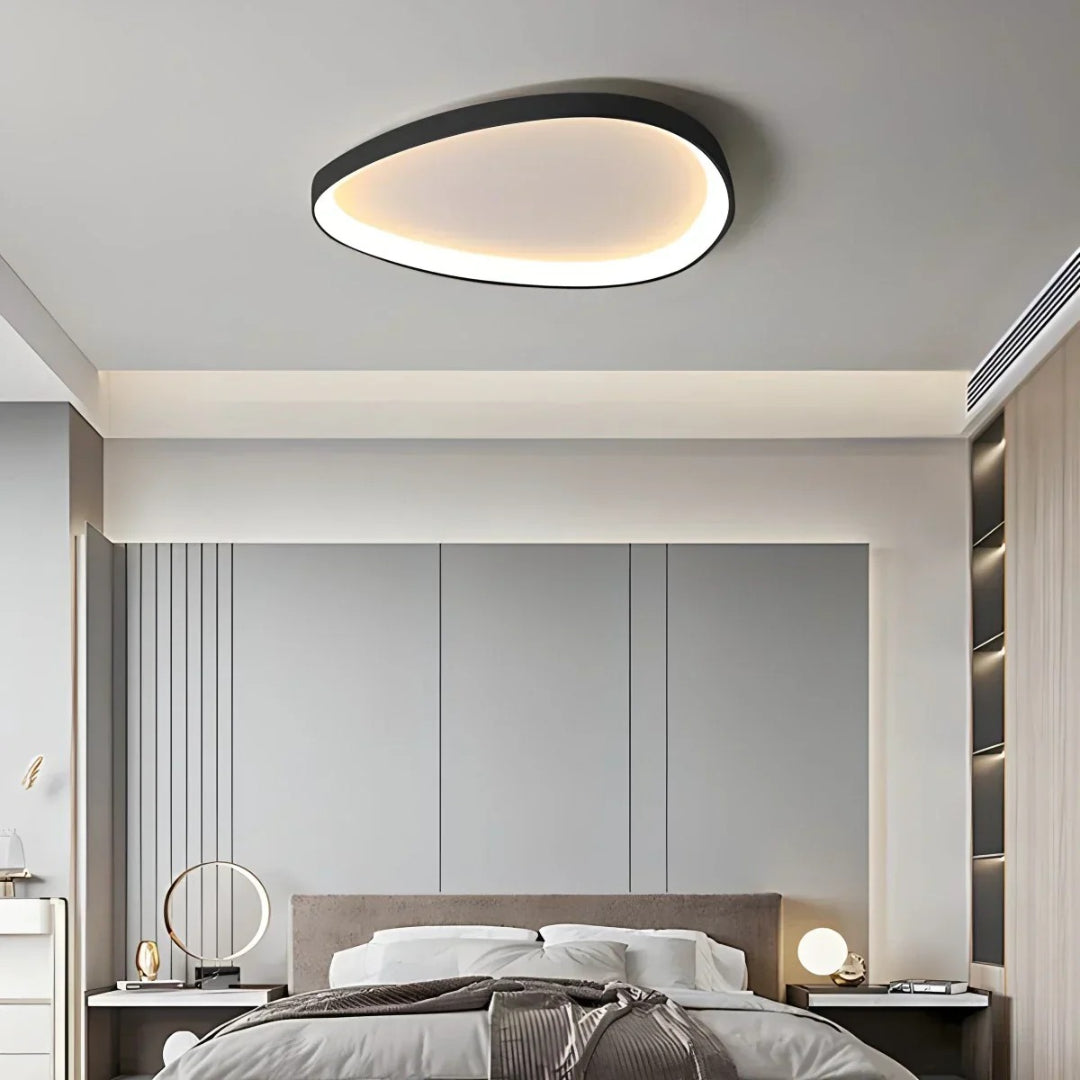 Skandynawska okrągła lampa sufitowa LED – widok produktu 4 | Nuvira Home