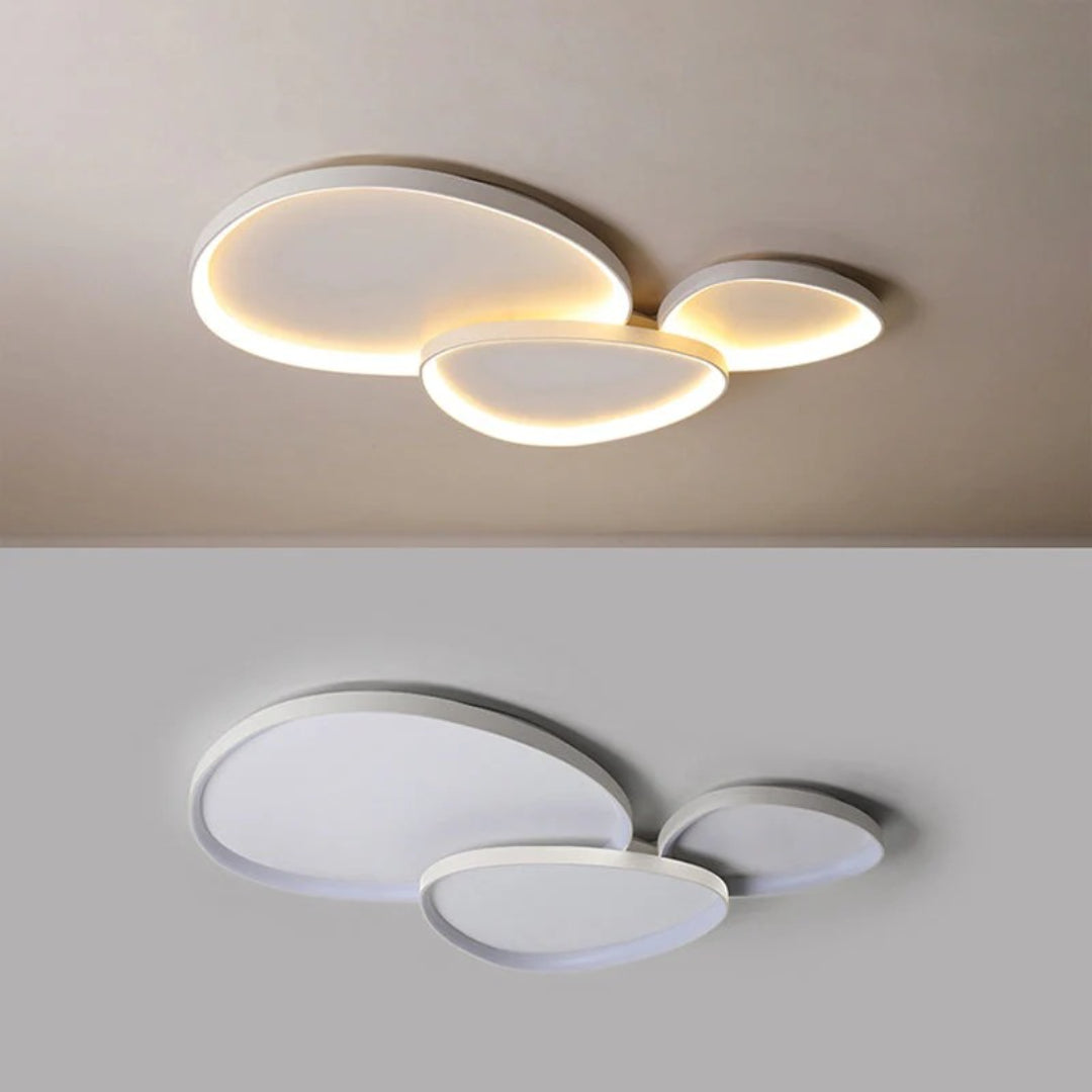 Skandynawska okrągła lampa sufitowa LED – widok produktu 9 | Nuvira Home