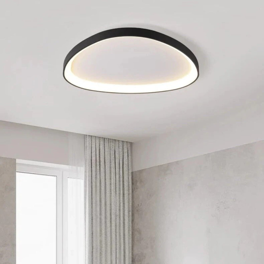 Skandynawska okrągła lampa sufitowa LED – widok produktu 16 | Nuvira Home