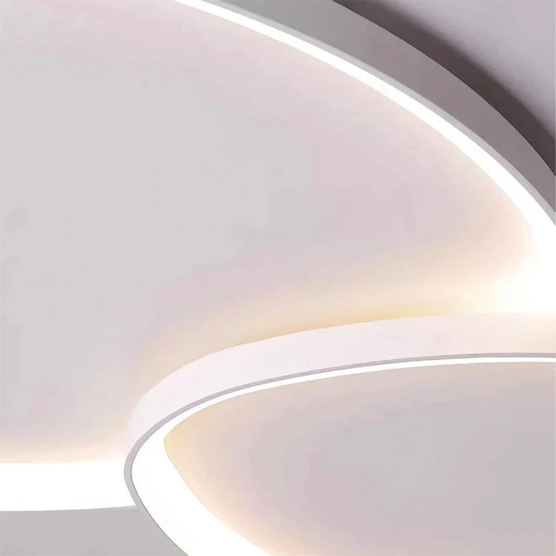 Skandynawska okrągła lampa sufitowa LED – widok produktu 28 | Nuvira Home