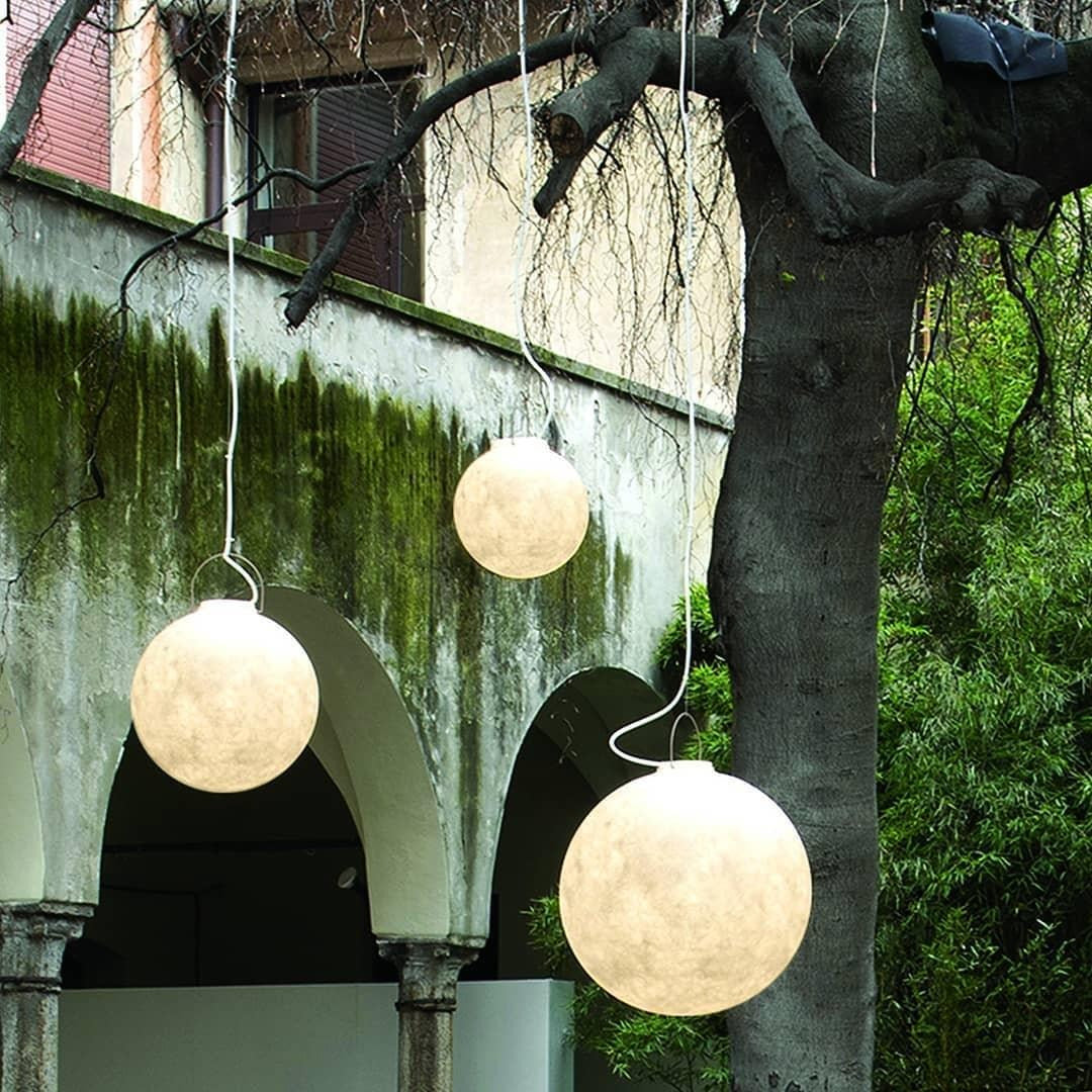Skandynawska okrągła lampa wisząca Moon – widok produktu 18 | Nuvira Home