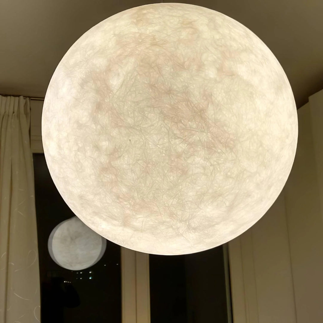 Skandynawska okrągła lampa wisząca Moon – widok produktu 22 | Nuvira Home