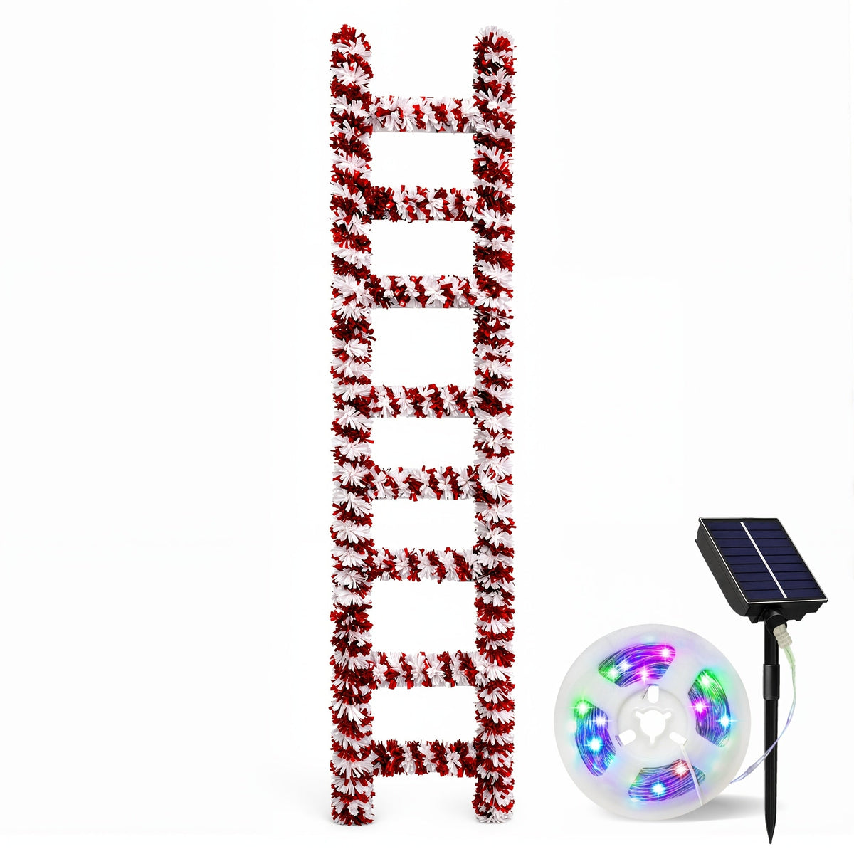 Solarna Drabina Świąteczna z Lampkami 152 cm – widok produktu 2 | Nuvira Home