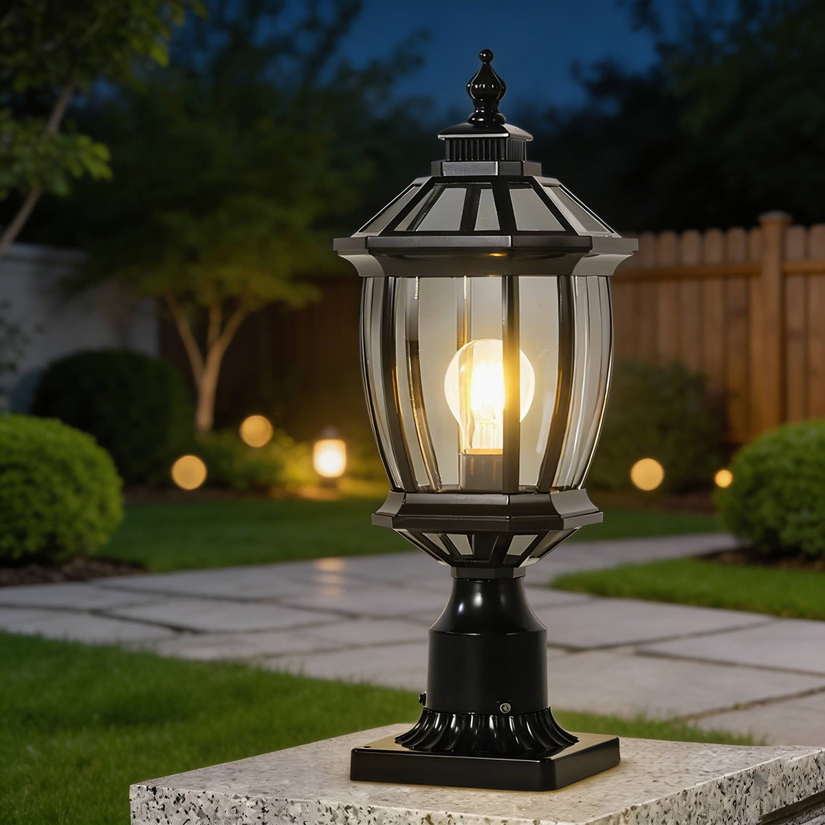 Solarna Lampa Ogrodowa na Słupek – widok produktu 1 | Nuvira Home