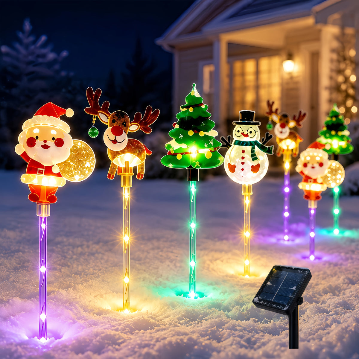 Solarne Lampki Ogrodowe Świąteczne 70 cm – widok produktu 1 | Nuvira Home