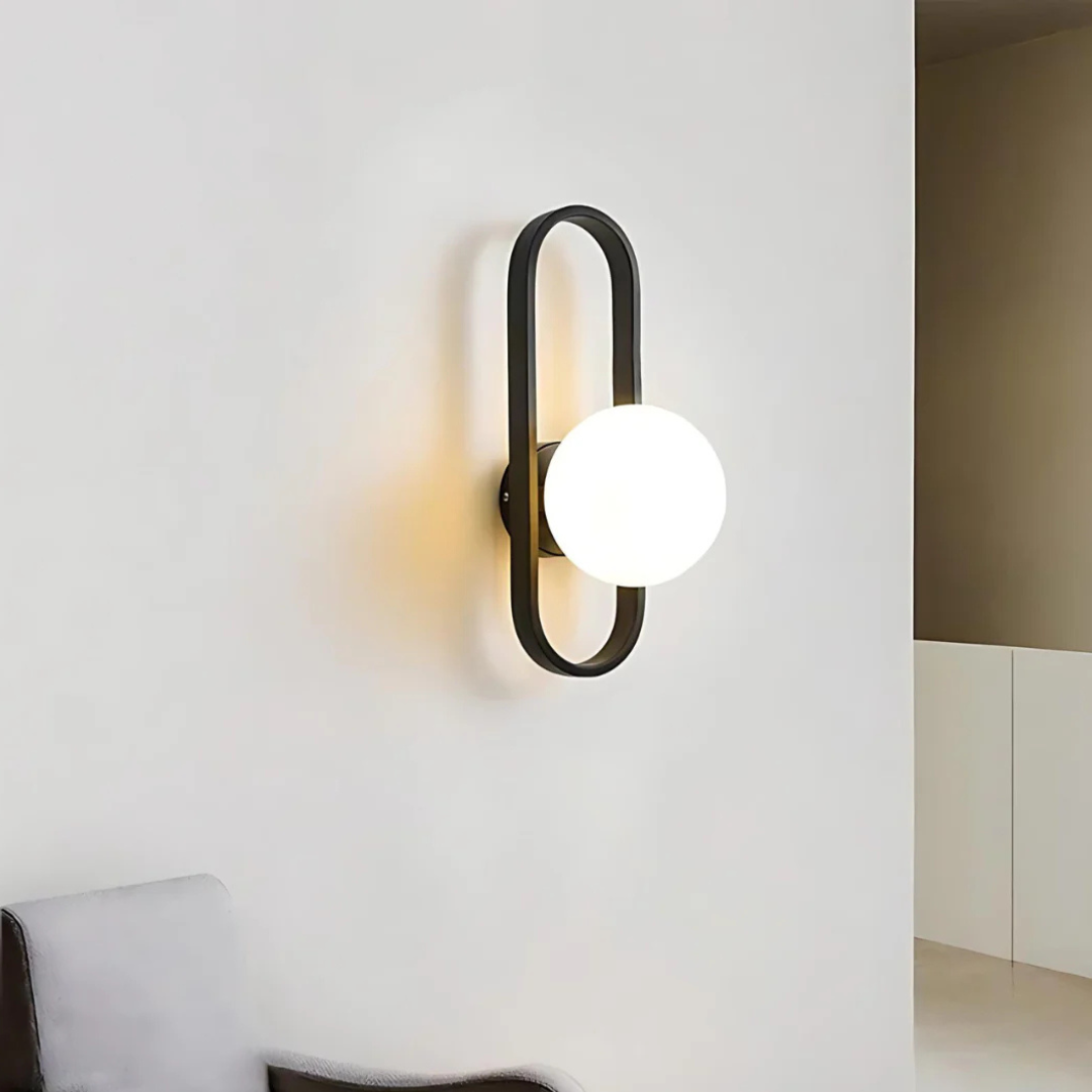Szklana Lampa Ścienna – Stylowe Luksusowe Oświetlenie – widok produktu 3 | Nuvira Home
