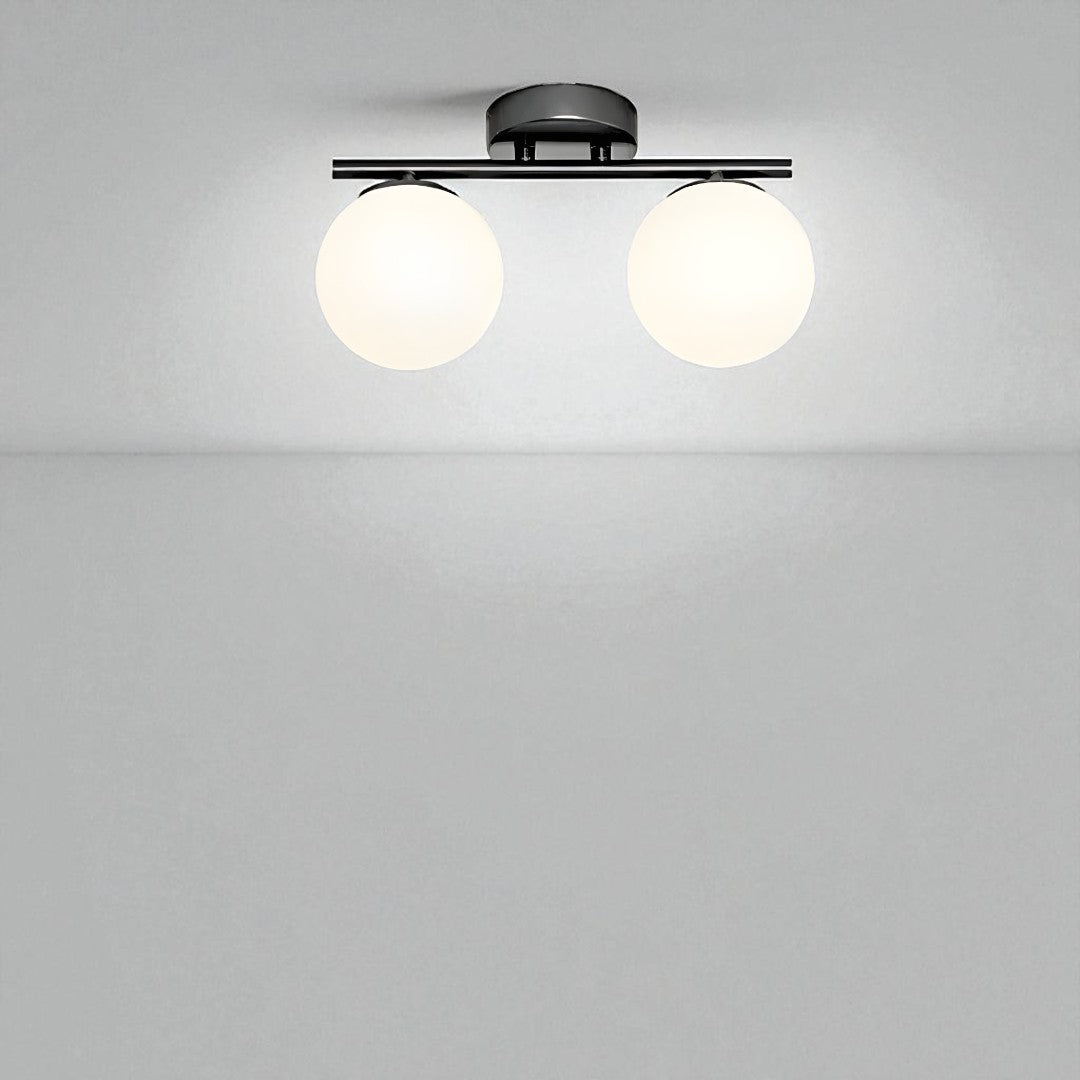 Szklana Lampa Sufitowa LED – Nowoczesne Oświetlenie Szklane – widok produktu 4 | Nuvira Home