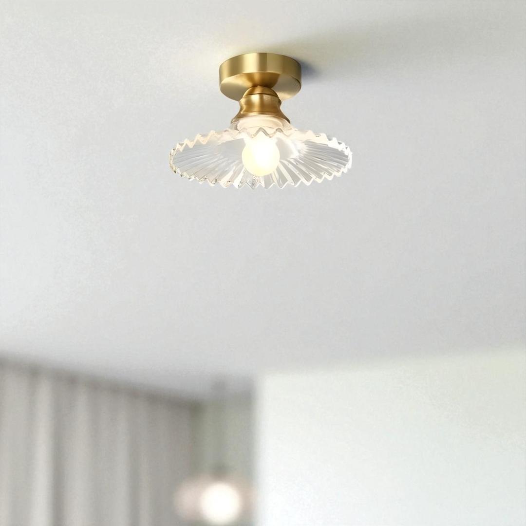 Szklana Lampa Sufitowa Zainspirowana Vintage – Styl Retro – widok produktu 2 | Nuvira Home