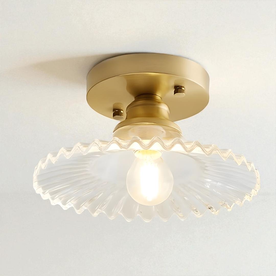Szklana Lampa Sufitowa Zainspirowana Vintage – Styl Retro – widok produktu 8 | Nuvira Home