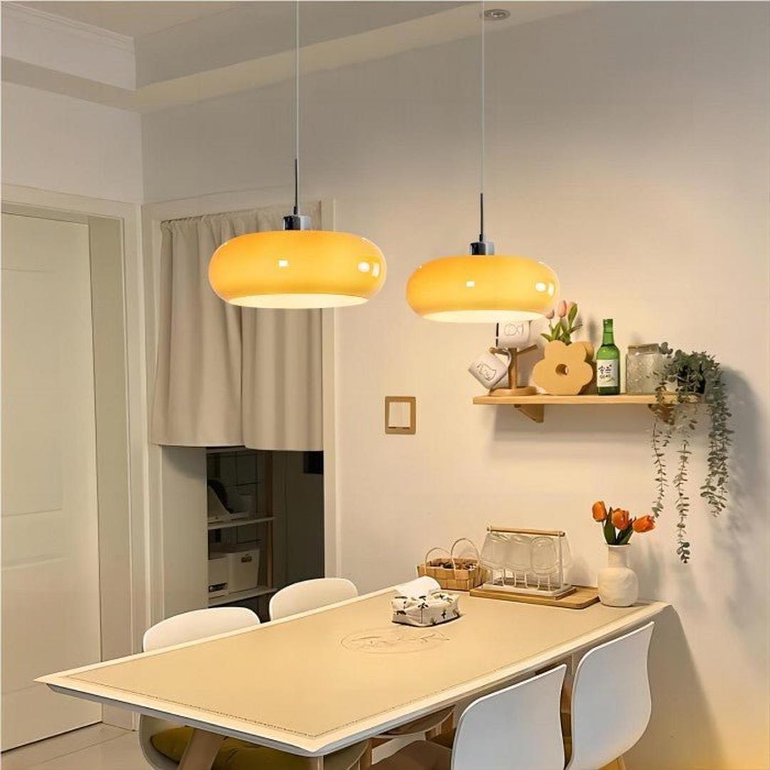 Szklana Lampa Wisząca Bauhaus – Skandynawski Design – widok produktu 3 | Nuvira Home