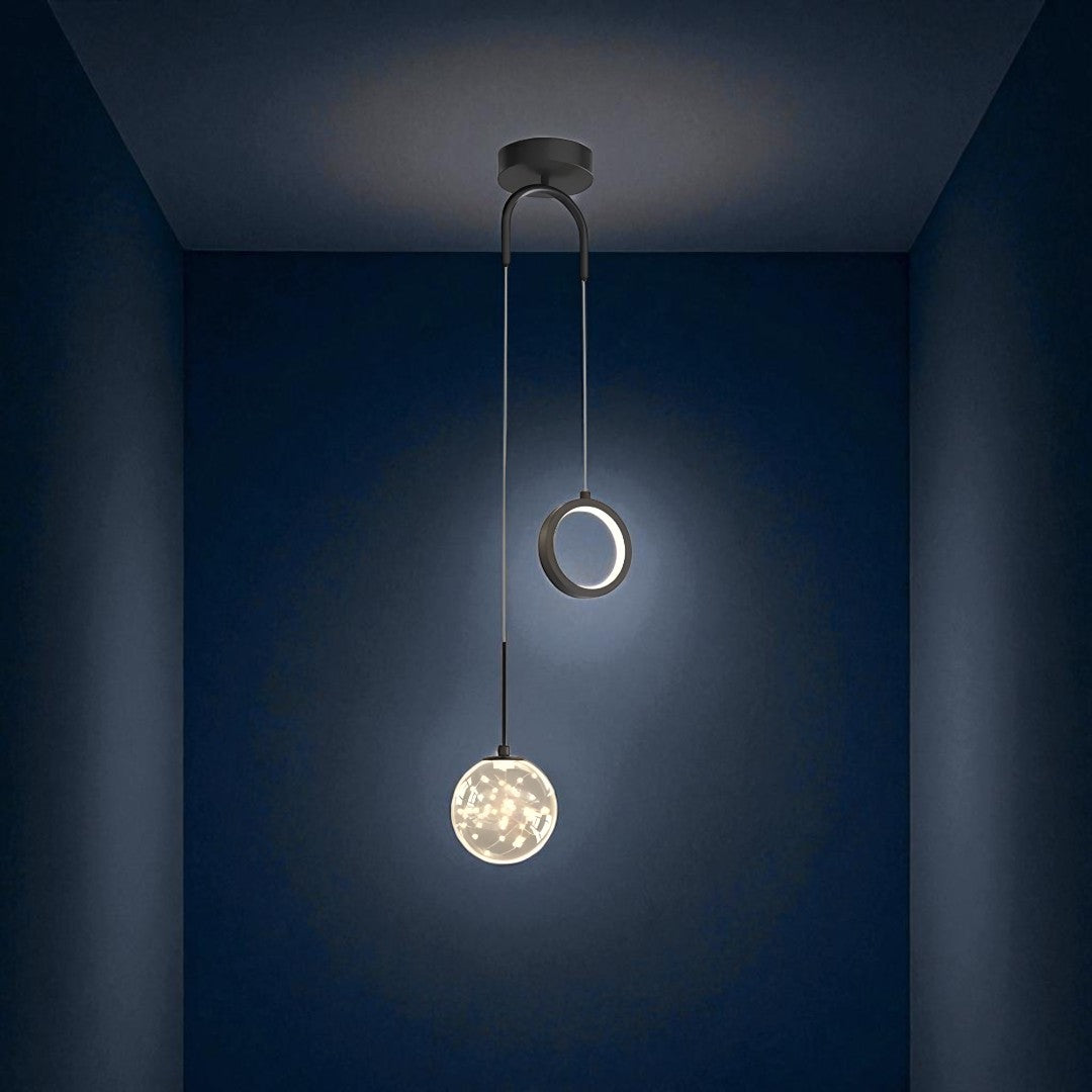 Szklana Lampa Wisząca – Dekoracyjne Oświetlenie Szklane – widok produktu 4 | Nuvira Home