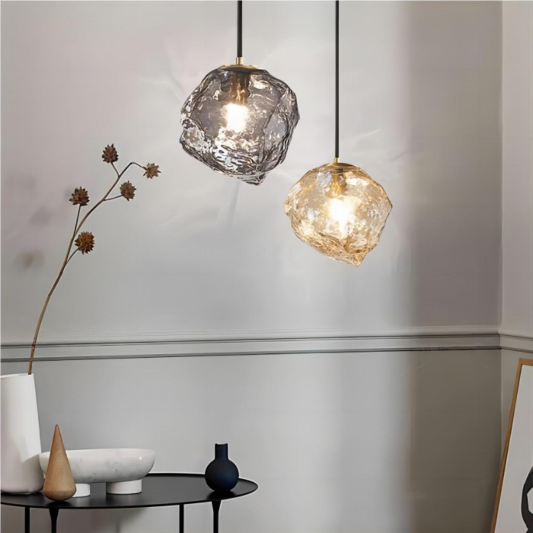 Szklana Lampa Wisząca – Elegancki i Ponadczasowy Styl – widok produktu 1 | Nuvira Home