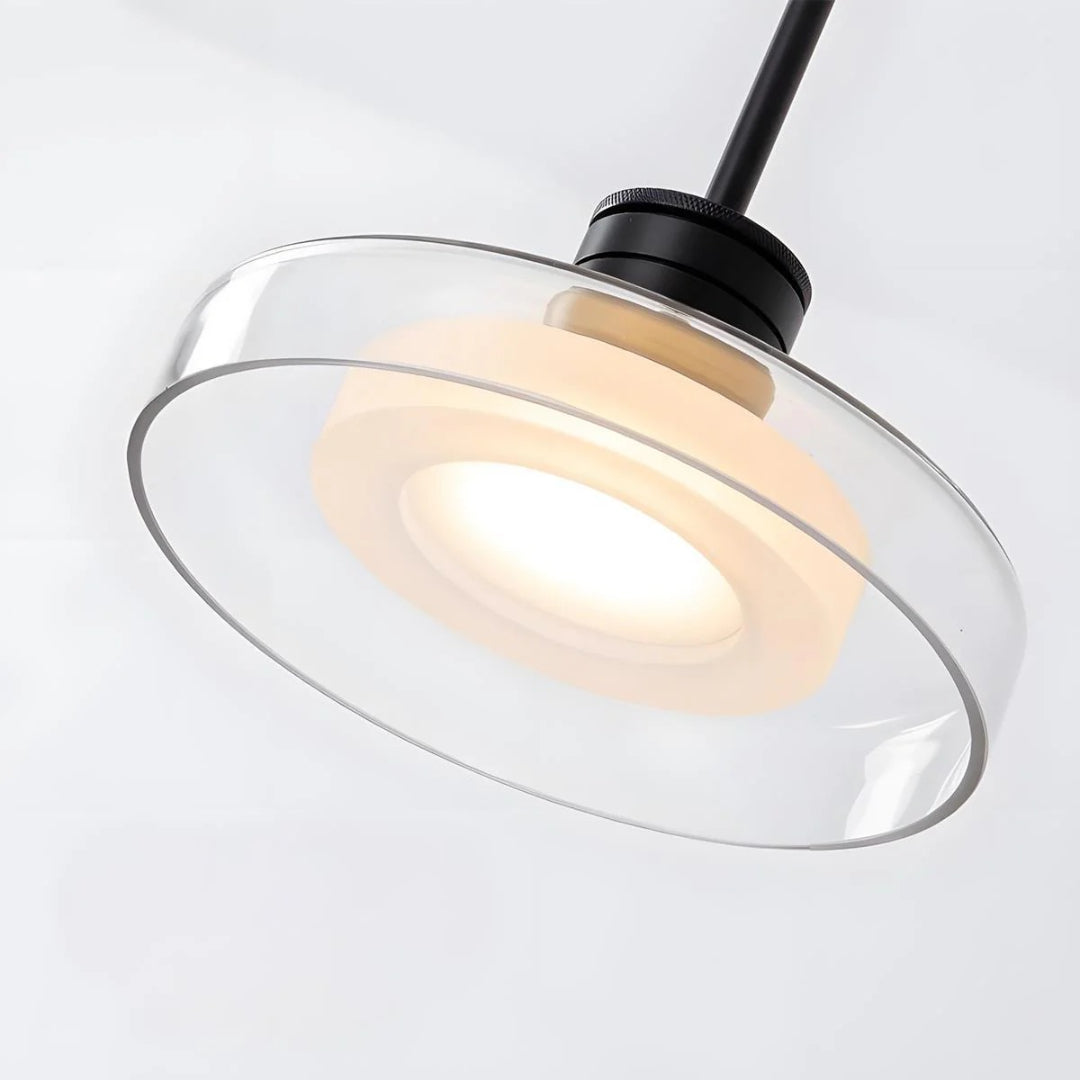 Szklana lampa wisząca kuchenna z kloszem – widok produktu 14 | Nuvira Home