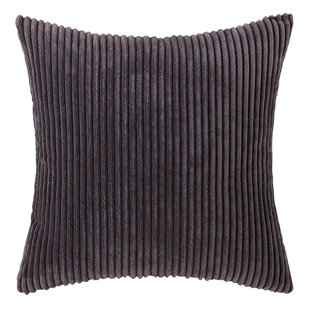 Sztruksowa Poszewka na Poduszkę w Paski 45x45 – widok produktu 8 | Nuvira Home