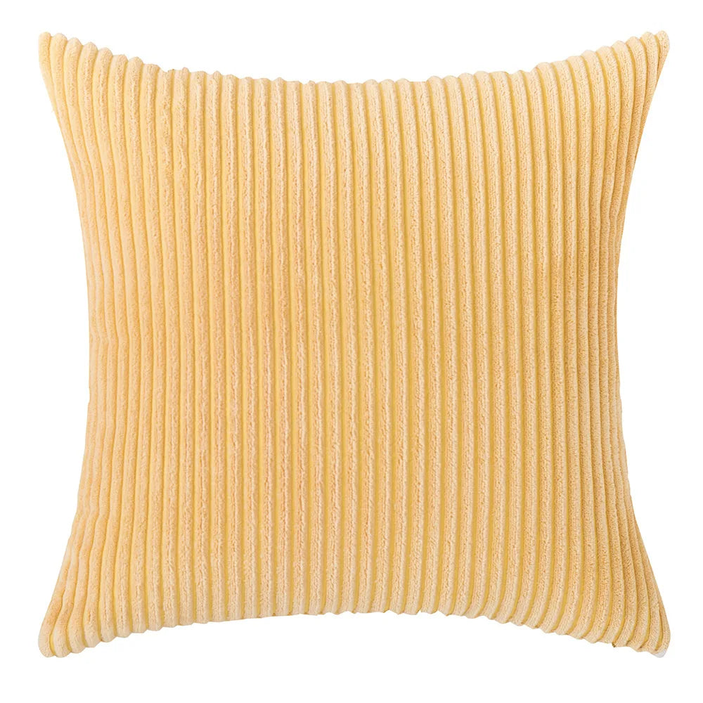 Sztruksowa Poszewka na Poduszkę w Paski 45x45 – widok produktu 9 | Nuvira Home