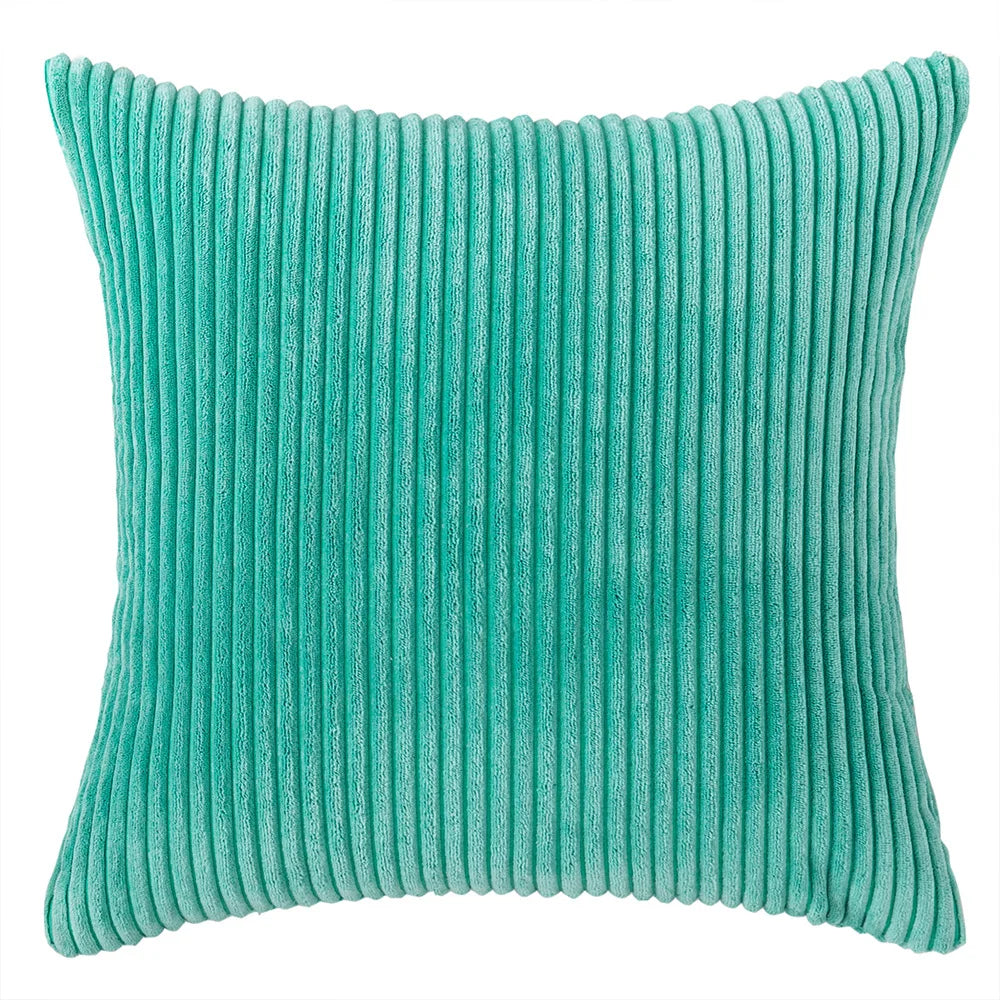 Sztruksowa Poszewka na Poduszkę w Paski 45x45 – widok produktu 13 | Nuvira Home