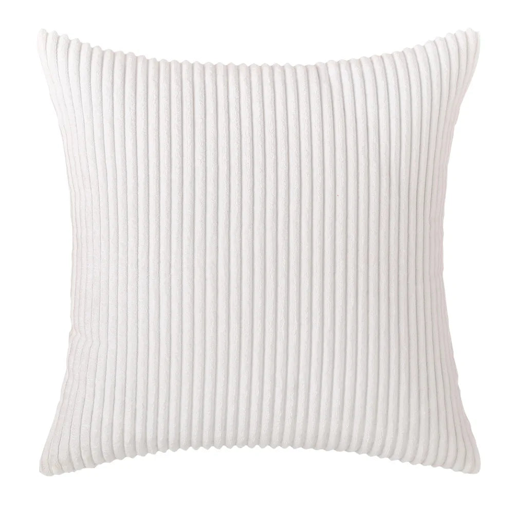 Sztruksowa Poszewka na Poduszkę w Paski 45x45 – widok produktu 14 | Nuvira Home