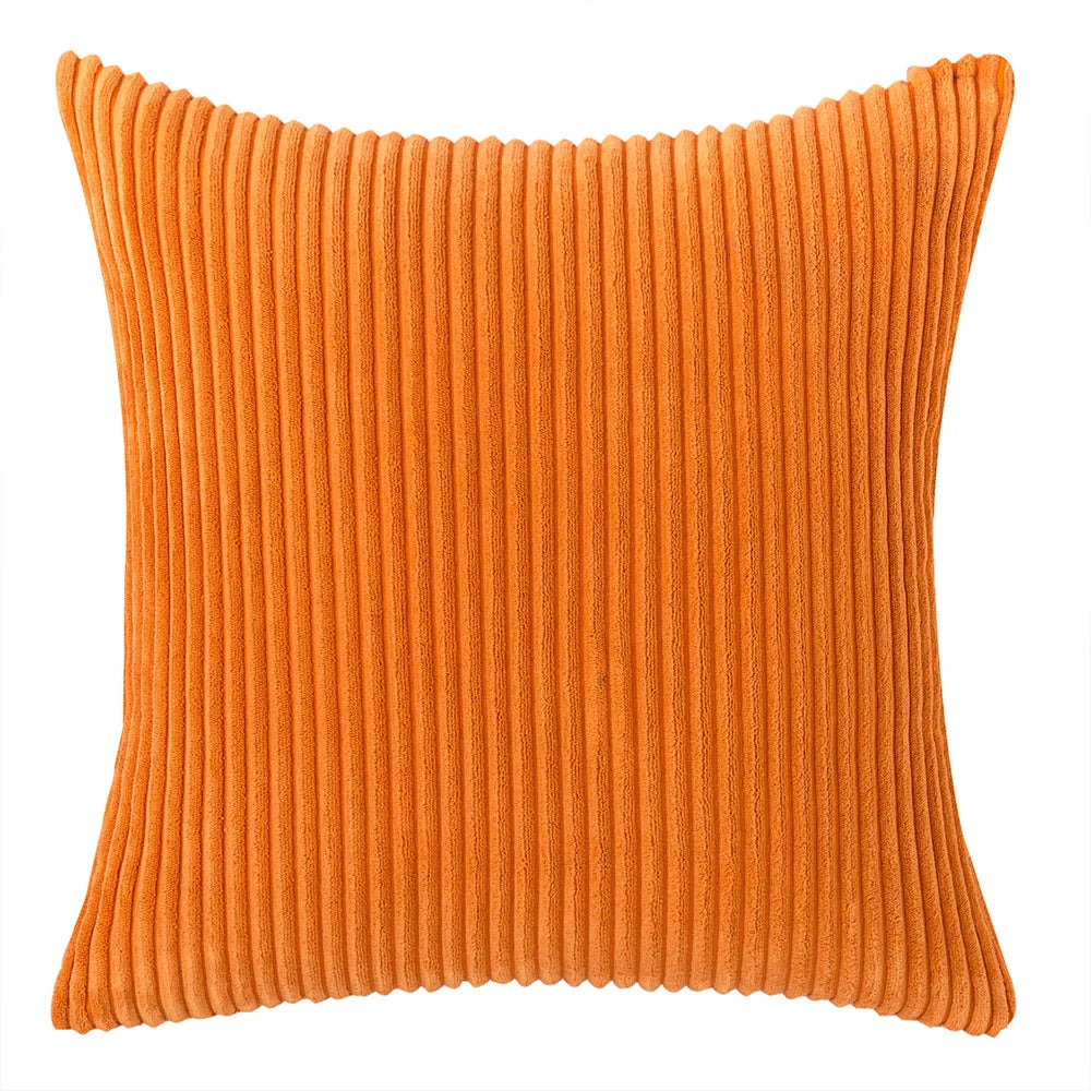 Sztruksowa Poszewka na Poduszkę w Paski 45x45 – widok produktu 15 | Nuvira Home