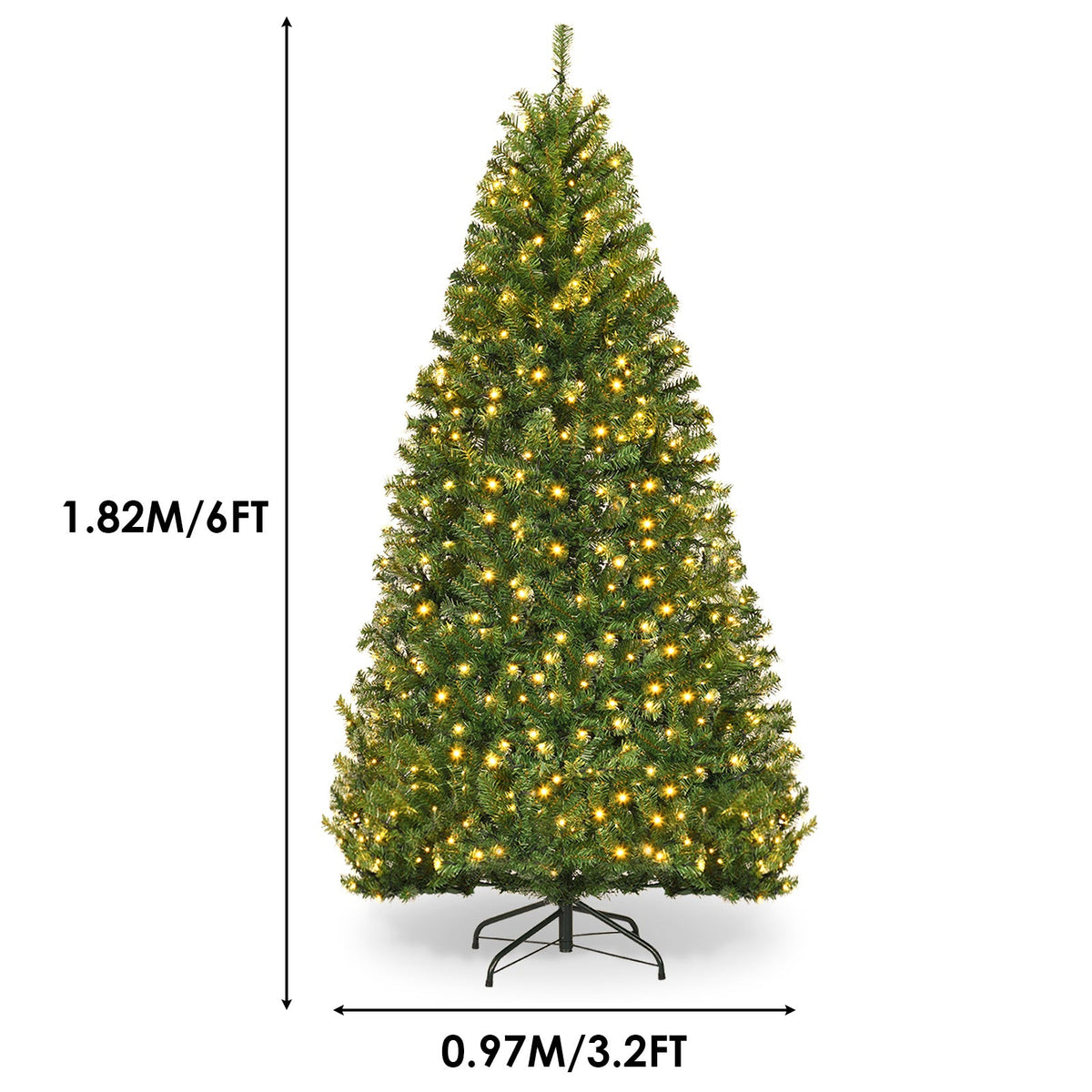 Sztuczna Choinka 183 cm z 350 LED – widok produktu 2 | Nuvira Home