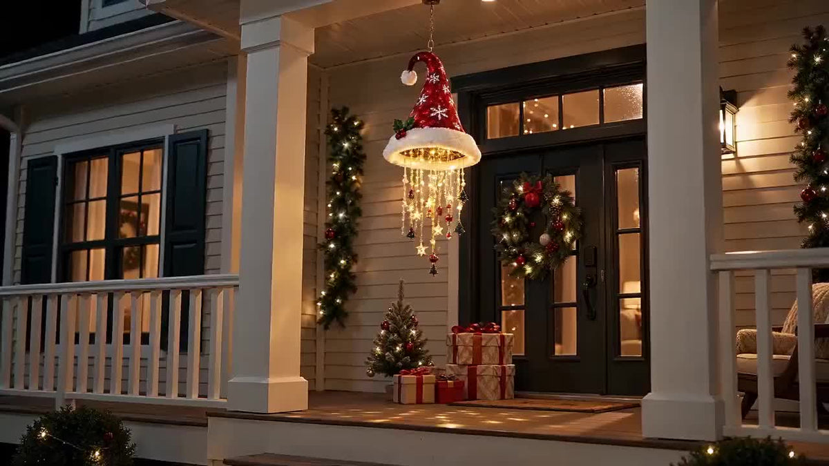 Wiszące Czapki Mikołaja LED 3 szt. – widok produktu 12 | Nuvira Home