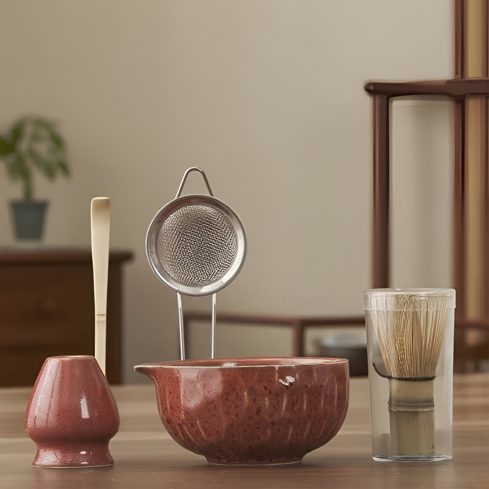Zestaw do Matcha 5-Elementowy z Ceramiczną Czarką – widok produktu 4 | Nuvira Home
