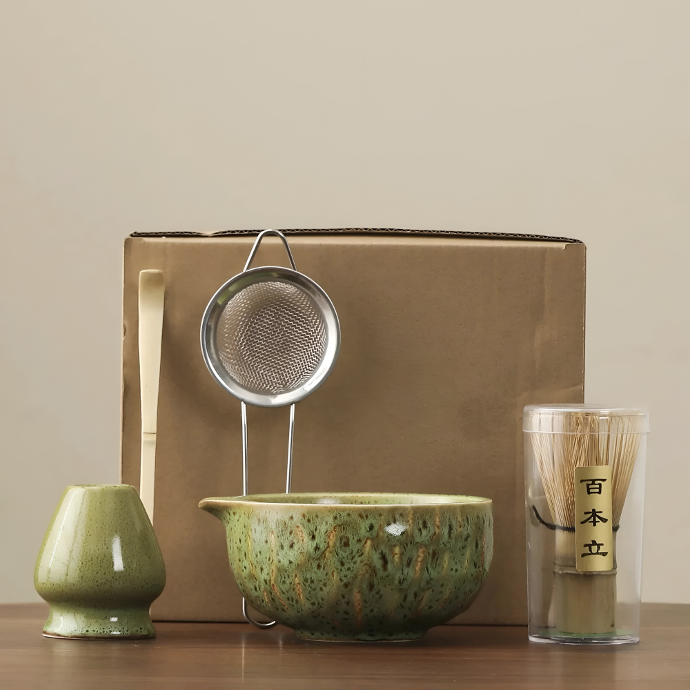 Zestaw do Matcha 5-Elementowy z Ceramiczną Czarką – widok produktu 6 | Nuvira Home