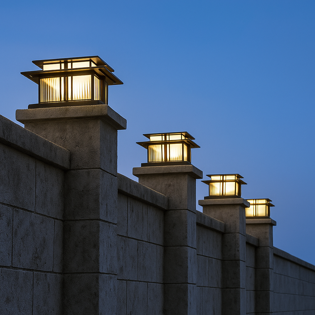 Zewnętrzna Lampa Ze Stali Nierdzewnej – Przestrzeń Zewnętrzna – widok produktu 3 | Nuvira Home
