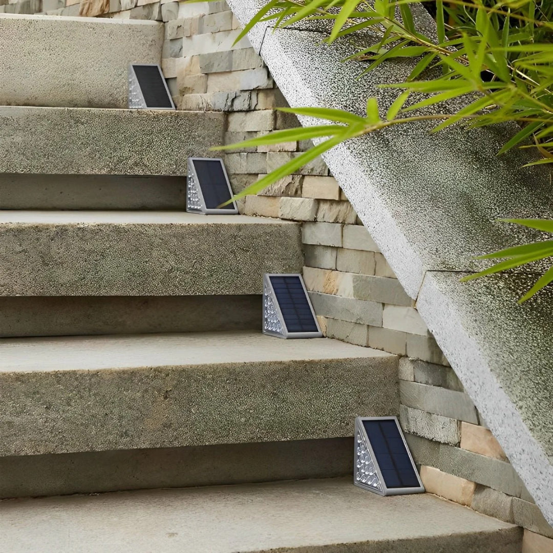 Zewnętrzna solarna lampa schodowa LED – widok produktu 5 | Nuvira Home