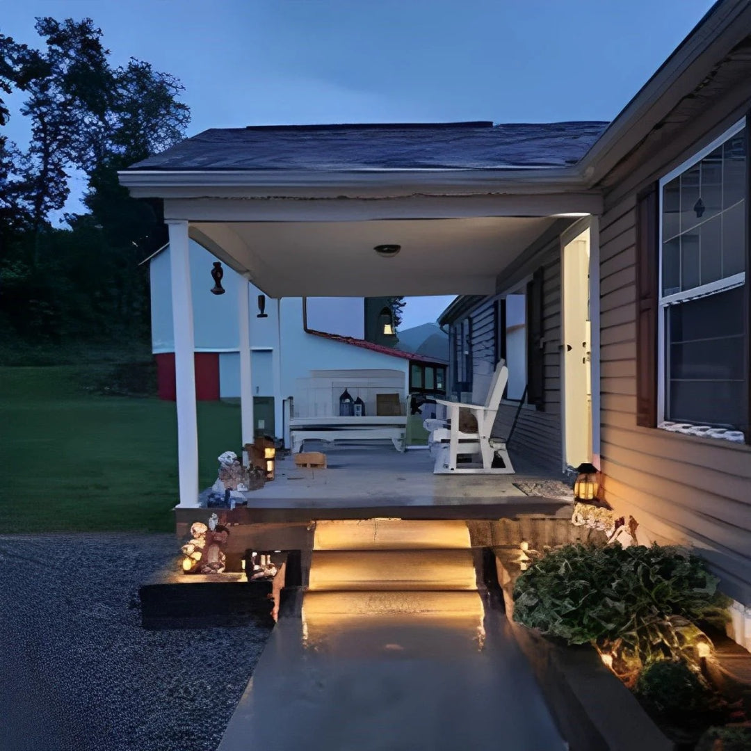 Zewnętrzna solarna lampa schodowa LED – widok produktu 8 | Nuvira Home
