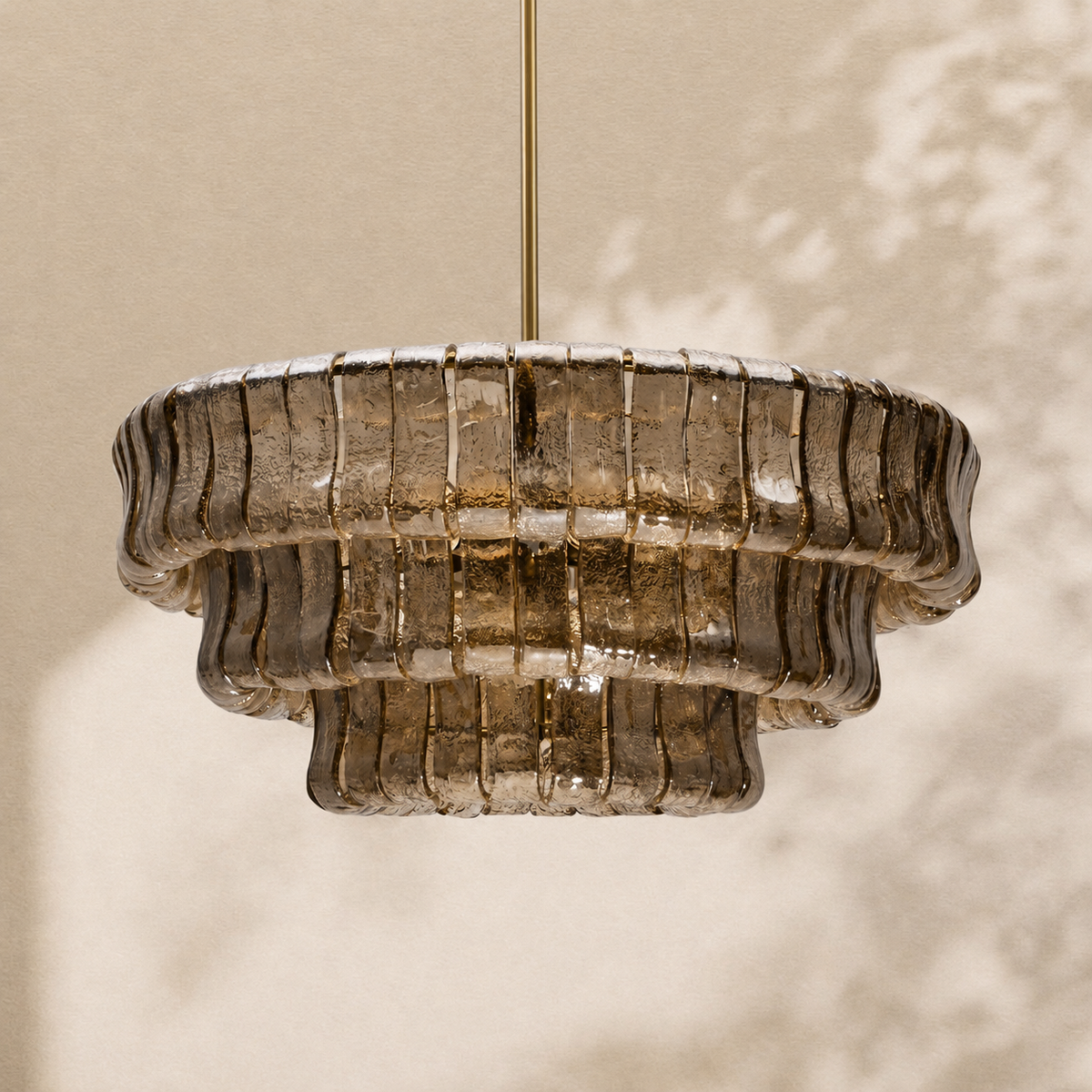 Żyrandol Szklany 3-Poziomowy 61 cm – widok produktu 9 | Nuvira Home
