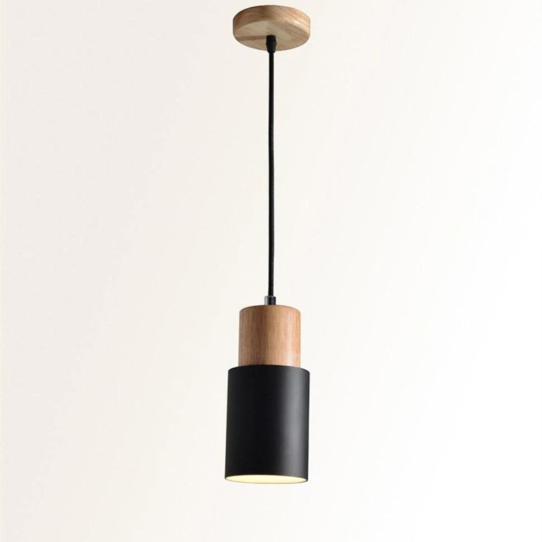 Lampa Wisząca Nordic Home | Drewniana Podstawa