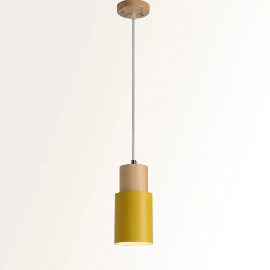Lampa Wisząca Nordic Home | Drewniana Podstawa