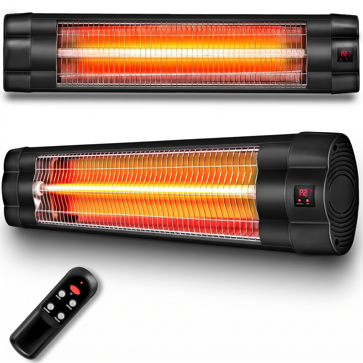 Promiennik Podczerwieni Ścienny 2500 W z Pilotem, Kwarcowy, na Taras