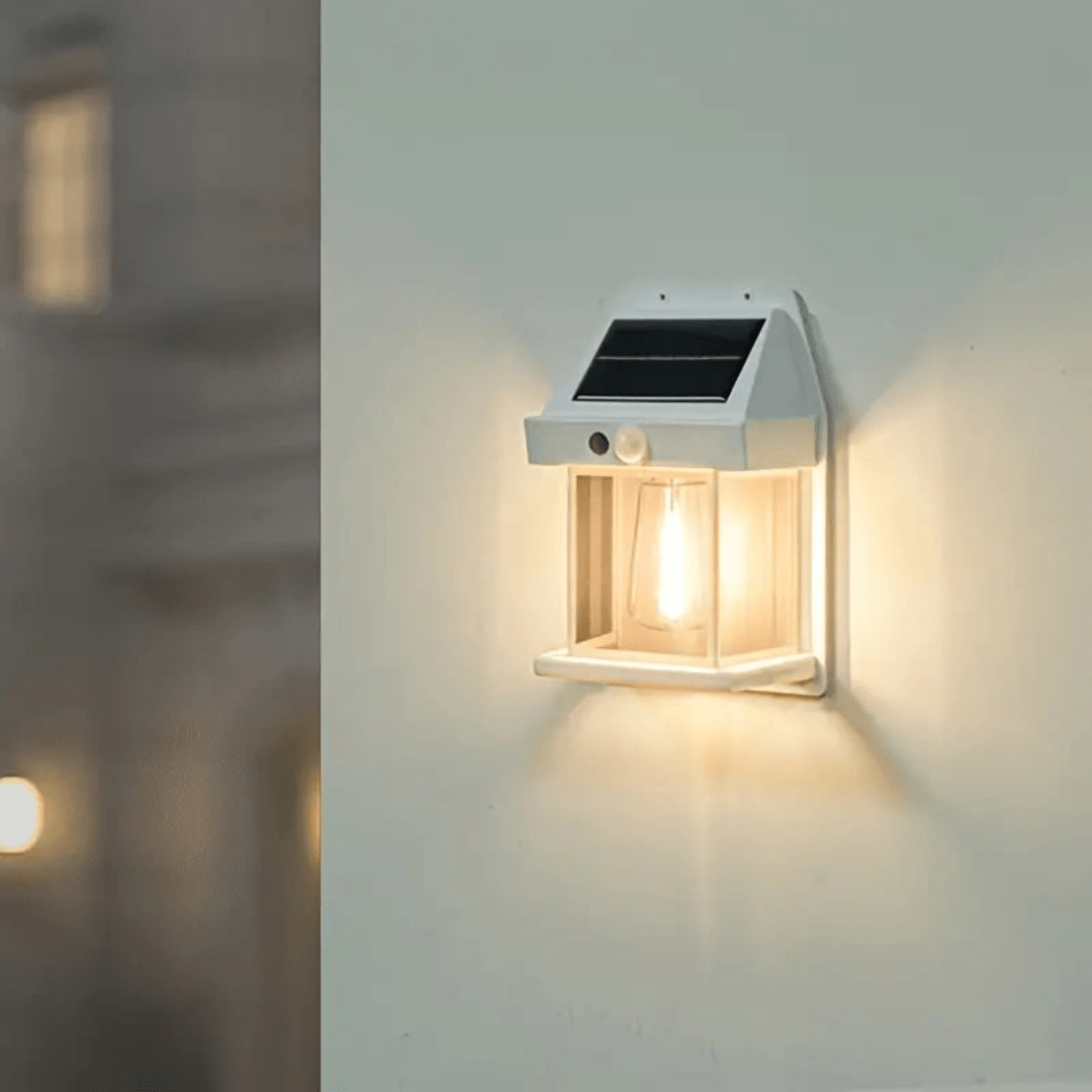 Solarny Kinkiet Zewnętrzny z Czujnikiem Ruchu, Bezprzewodowy
