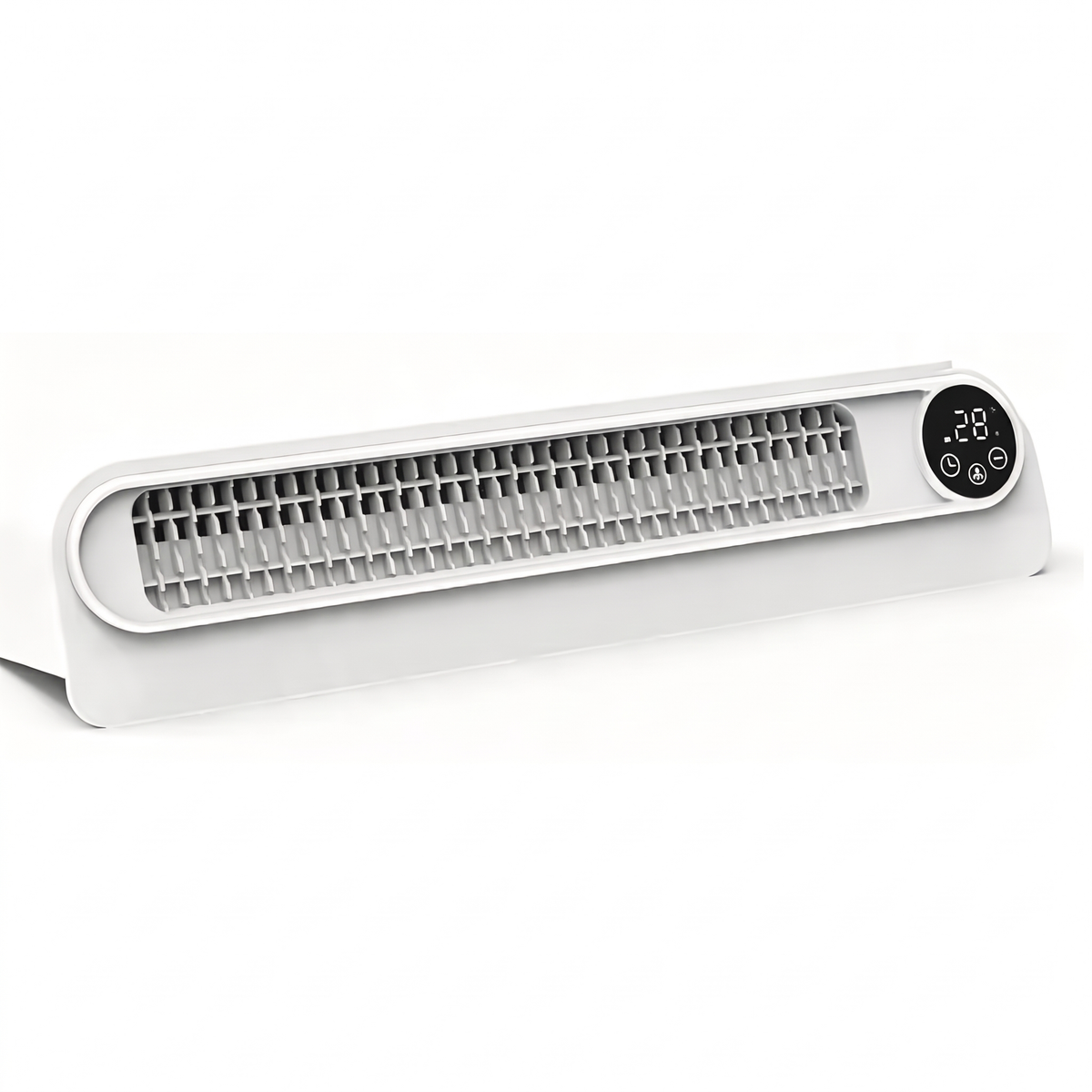 Wentylator na Kaloryfer USB z Magnesami, Timerem i Trybem Auto, Biały