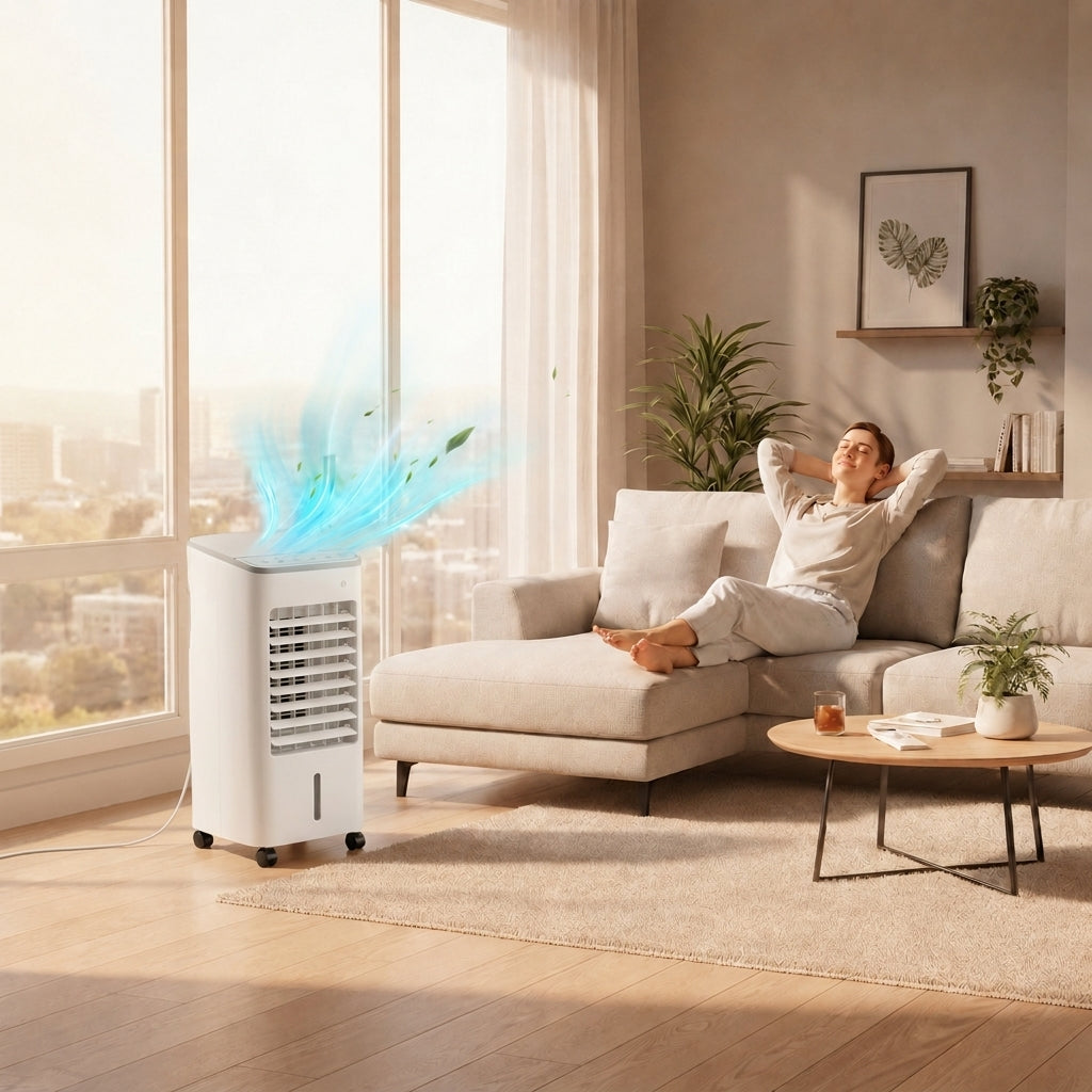 Climatiseur portable 3 en 1 – refroidissement mobile, ventilateur et humidificateur d'air