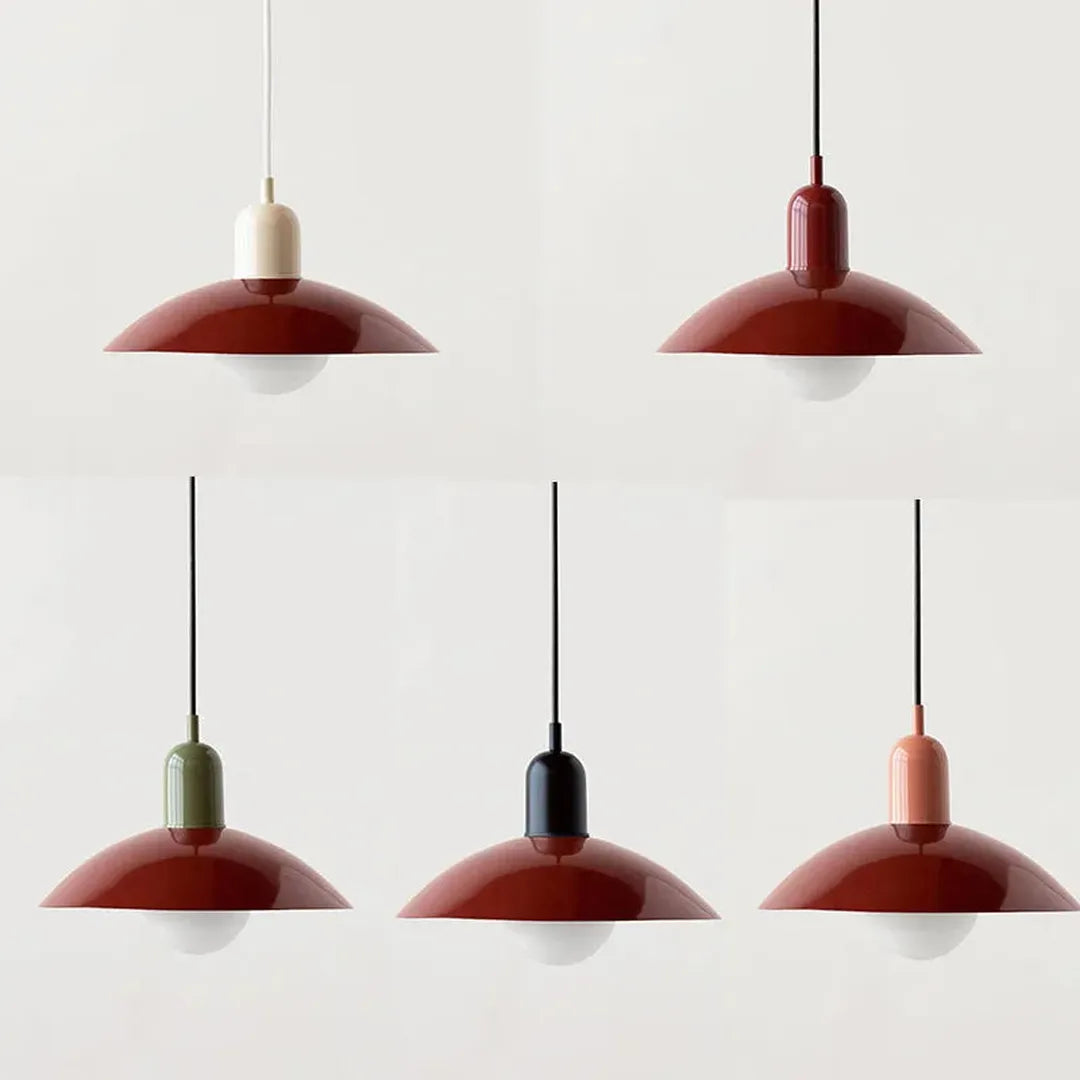 Lampa Wisząca Bauhaus Z Kloszem Typu Kopuła