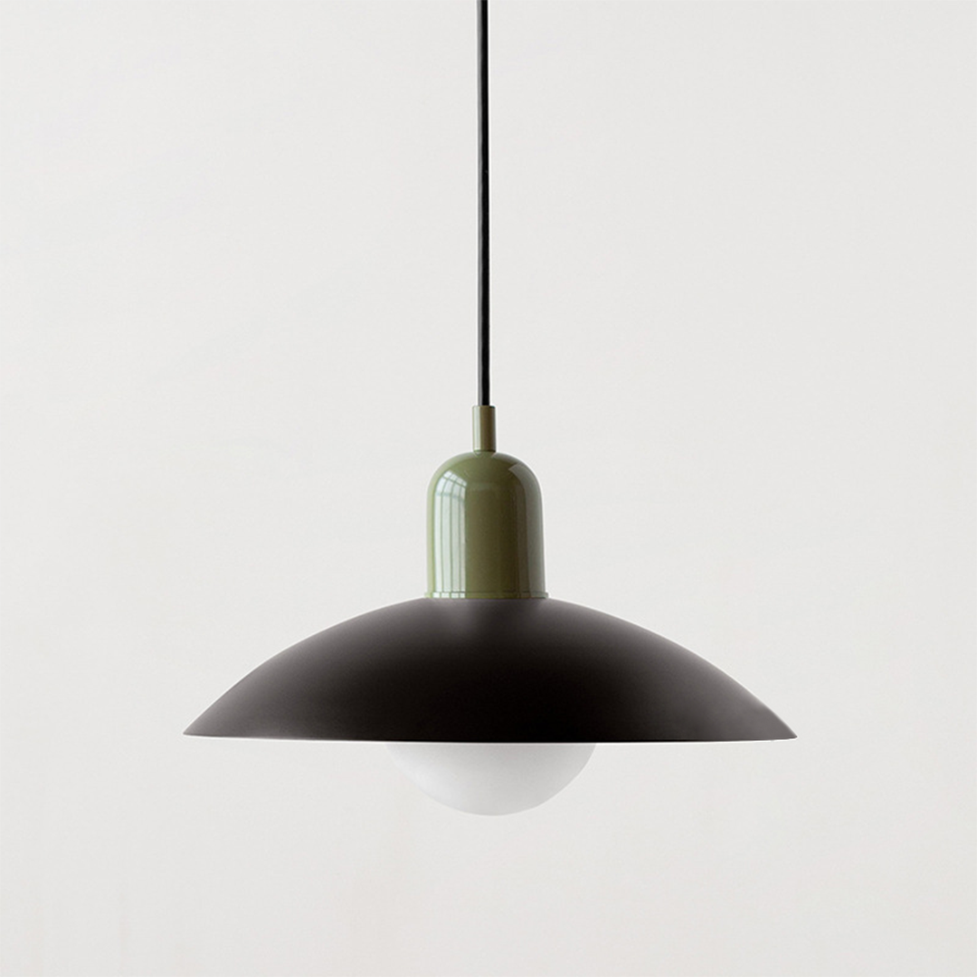 Lampa Wisząca Bauhaus Z Kloszem Typu Kopuła