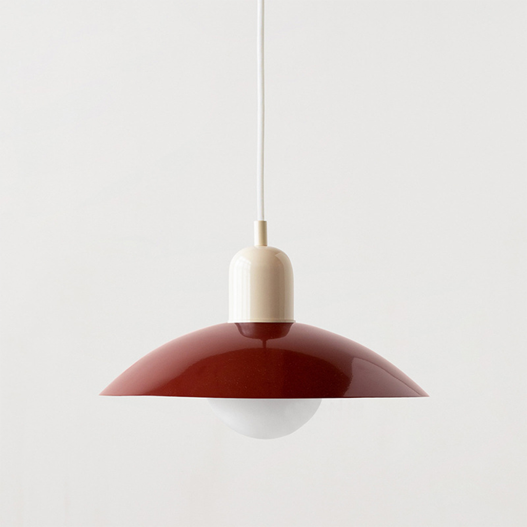 Lampa Wisząca Bauhaus Z Kloszem Typu Kopuła