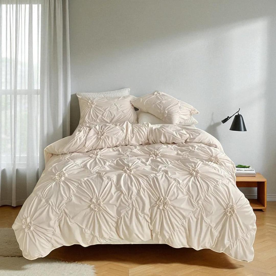 Komplet Pościeli Ruffle Flower Quilt | Zamek Błyskawiczny