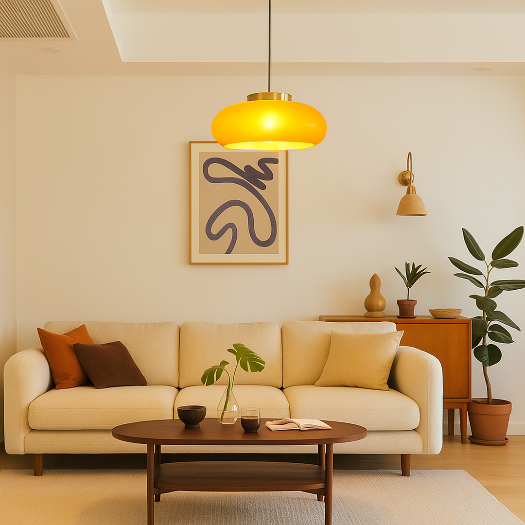 Nowoczesna Lampa Sufitowa LED | Styl Skandynawski