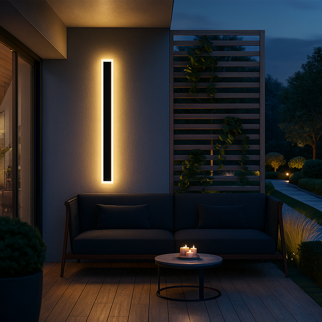 Współczesna Ścienna Lampa Listwowa | Pionowy Design