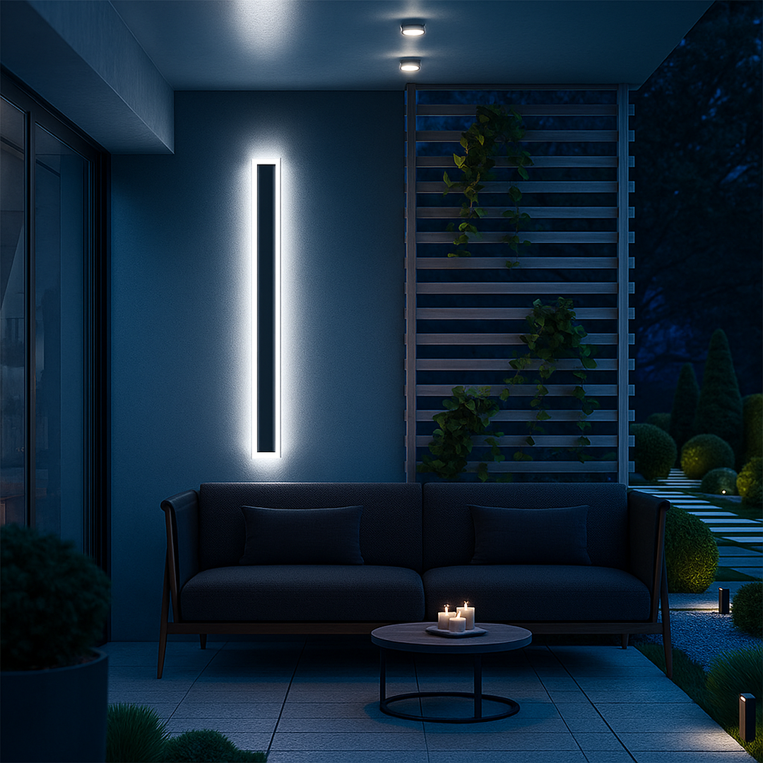 Współczesna Ścienna Lampa Listwowa | Pionowy Design