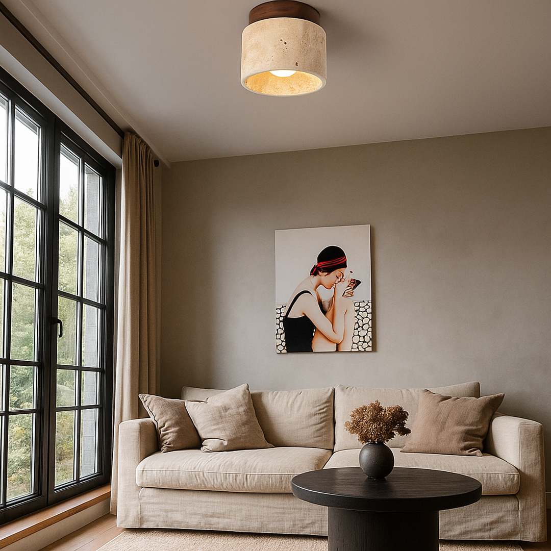 Lampa Sufitowa Do Salonu | Styl Kremowy