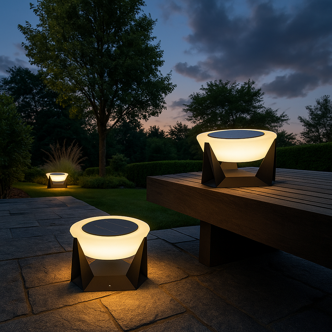 Lampa solarna zewnętrzna | Bezprzewodowa lampa na energię słoneczną