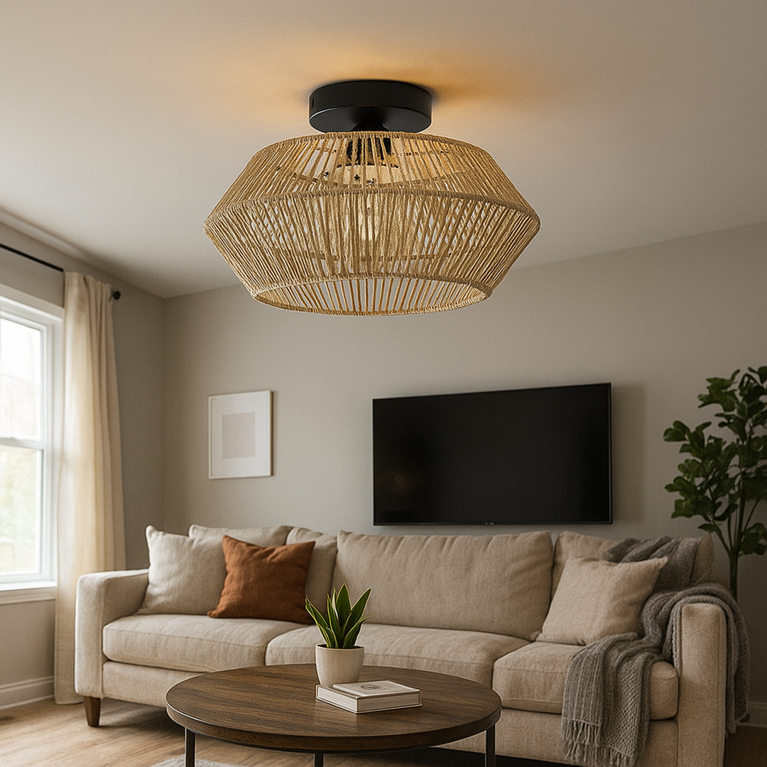 Lampa sufitowa do salonu | Artystyczny wzór