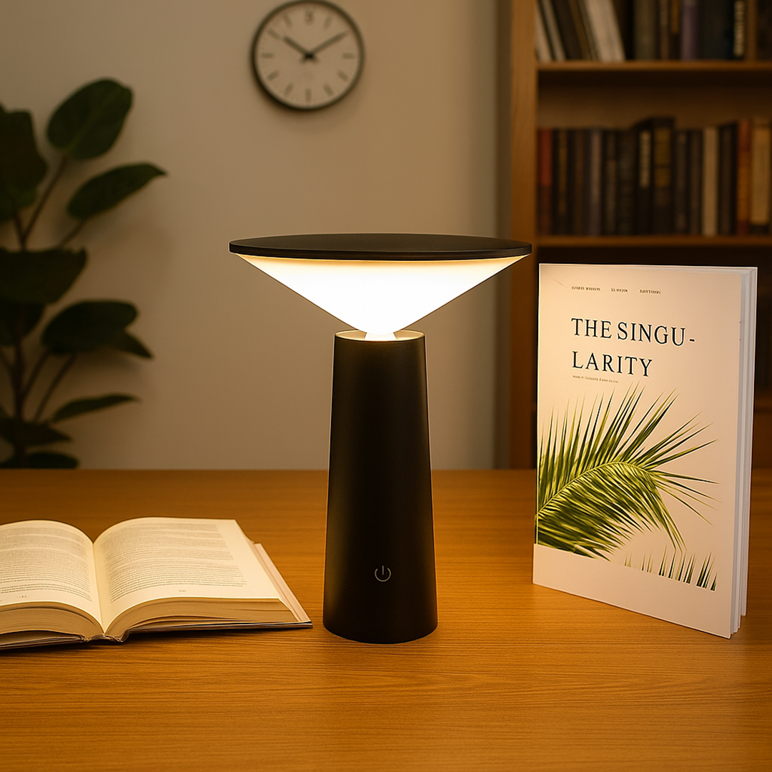Bezprzewodowa lampa stołowa | Z praktycznym pilotem