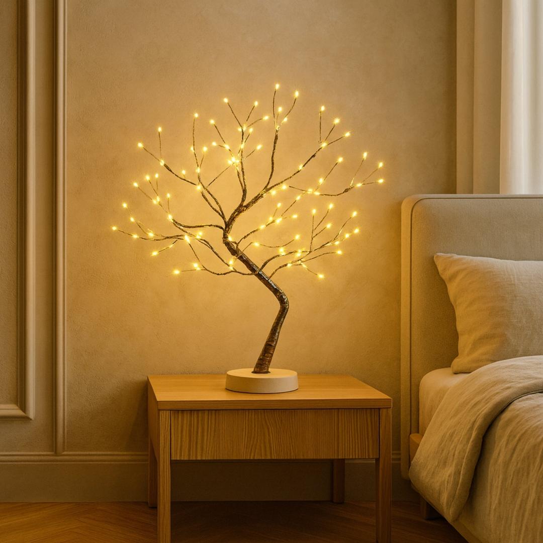 Lampa Stołowa W Stylu Drzewa LED | Regulowane Gałęzie
