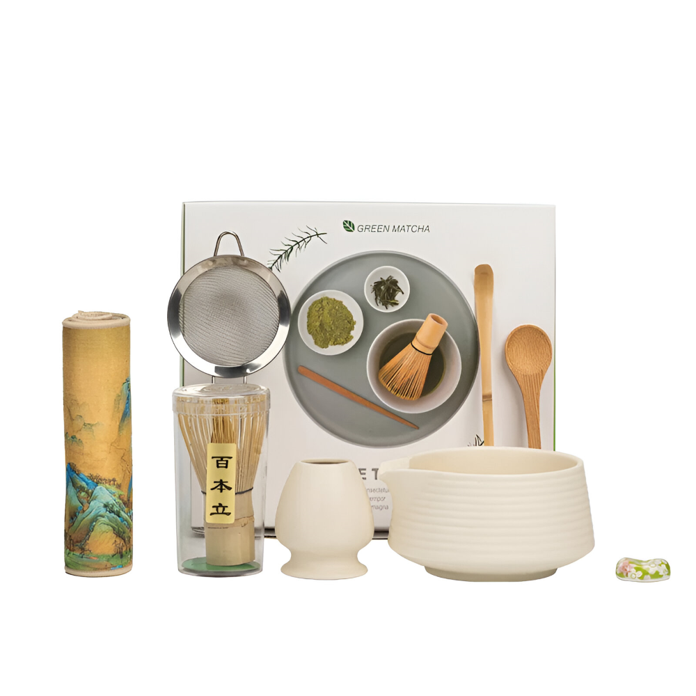 Kompletny Zestaw do Matcha 8-Elementowy z Czarką 500 ml